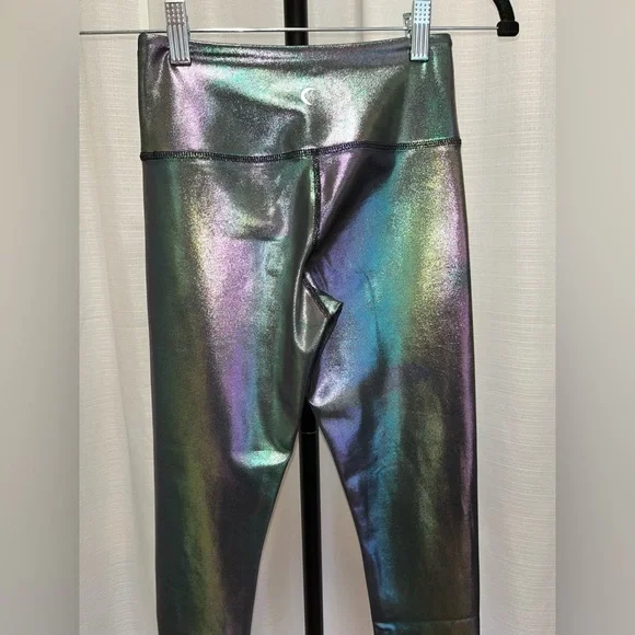 ZYIA Mirage Metallic Leggings | size 2 - Picture 4 of 9